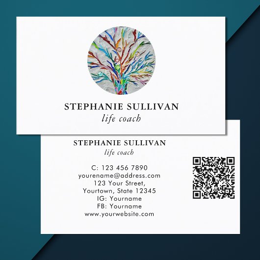 QR Code Life Coach Visitenkarte