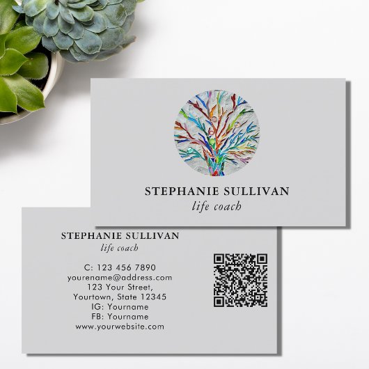 QR Code Life Coach Visitenkarte