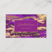 QR-Code Lila Visitenkarte (Vorderseite)