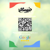 QR-Code-Link Google-Bewertung Fensteraufkleber (Blatt 3)