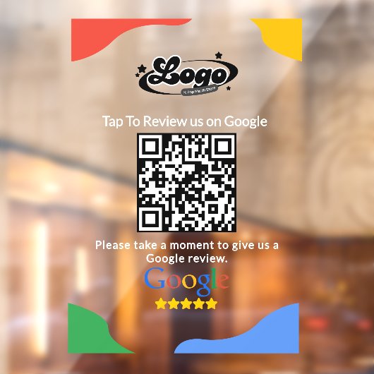 QR-Code-Link Google-Bewertung Fensteraufkleber (Blatt 2)