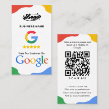 QR-Code Link Google Review Business Card
