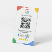 QR Code Link Google Review Sockelschild (Vorderseite)