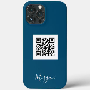 QR-Code, Logo Art oder Foto, Skriptname Ocean Blue Case-Mate iPhone Hülle