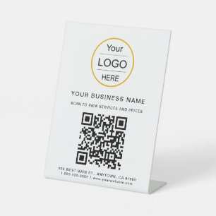 QR-Code/Logo-Basis/Menü-Logo Sockelschild