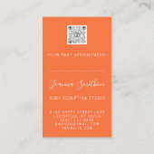 QR-Code-Logo-Bereich für die Gestaltung des Gehäus Visitenkarte (Rückseite)