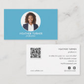 QR-CODE-Logo Beruflich-Headshot SKY-FOTO Visitenkarte (Vorne/Hinten)