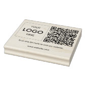 QR-Code-Logo Berufliche Briefmarke aus Gummi Gummistempel (Stempel)