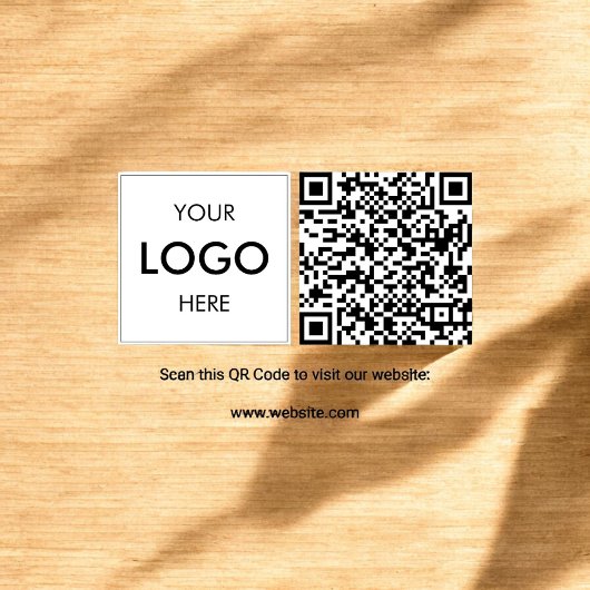QR-Code-Logo Berufliche Briefmarke aus Gummi Gummistempel