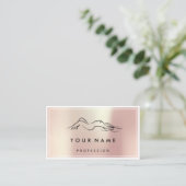 QR CODE Logo Body Sculpting Massage Pflege Rose Visitenkarte (Stehend Vorderseite)