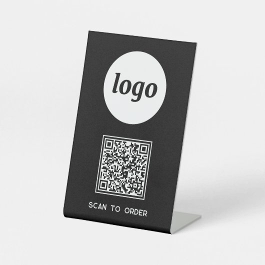 QR-Code-Logo-Business-Scan zur Bestellung von Schw Sockelschild (Vorderseite)