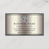 QR-CODE-Logo-Eyelashes Visitenkarte (Rückseite)