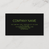 QR-Code-Logo Fluoreszenzgrün Visitenkarte (Rückseite)