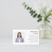 QR-Code-Logo-Foto Beruflich für Unternehmen Visitenkarte (Stehend Vorderseite)