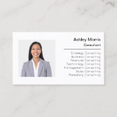 QR-Code-Logo-Foto Beruflich für Unternehmen Visitenkarte (Vorderseite)