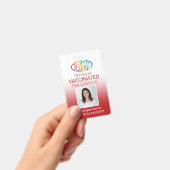 QR-Code Logo-Foto-ID Covid Vaccine Pass Red Ausweis (Handheld)