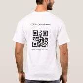 QR-Code-Logo für benutzerdefinierte Werbefirmen T-Shirt (Rückseite)