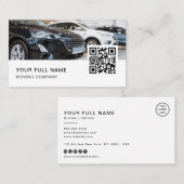 QR-Code-Logo für den Kfz-Händler Social Media Visitenkarte (Vorne/Hinten)