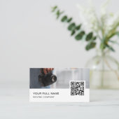 QR-Code-Logo für Social Media Visitenkarte (Stehend Vorderseite)
