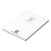 QR-Code-Logo-Geschäftsbranding-Promo-Notizblock Notizblock (Rotiert)