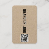 QR-Code-Logo Hang Tag Kleidung Swing Pflegedetails (Vorderseite)