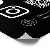 QR-Code-Logo hier folgen Scan Connect mit uns Poster (Ecke)