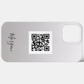 QR-Code, Logo, Kunst oder Foto Blk Name Farbverlau Case-Mate iPhone Hülle (Rückseite (Horizontal))
