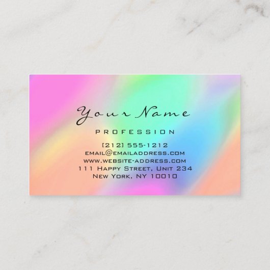 QR-Code Logo Makeup Artist Haarbindeln Rosa Visitenkarte (Rückseite)