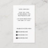 QR-Code-Logo Modern einfach Beruflich Visitenkarte (Rückseite)