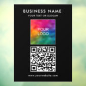 QR-Code-Logo Modern Simple Template Vertikal Fensteraufkleber (Blatt 3)
