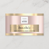 QR-CODE-Logo "Pink" Visitenkarte (Vorderseite)