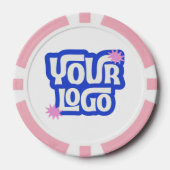 QR Code Logo Promotional Business Giveaway Pokerchips (Vorderseite)
