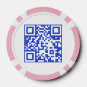 QR Code Logo Promotional Business Giveaway Pokerchips (Rückseite)