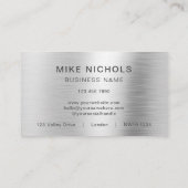 QR-Code-Logo, Roofer, Builder, Bauarbeiter Visitenkarte (Rückseite)