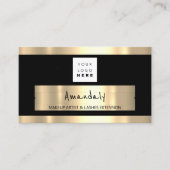 QR-CODE-Logo schwarz Visitenkarte (Vorderseite)