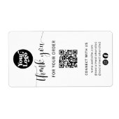 QR-Code-Logo-Siegel-Etikett für das Versandpaket (Vorne)
