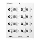 QR-Code-Logo-Siegel-Etikett für das Versandpaket (Vorne)