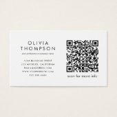 QR Code Logo Social Media Business Cards (Vorderseite)