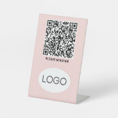 QR-Code-Logo Sockelschild (Vorderseite)