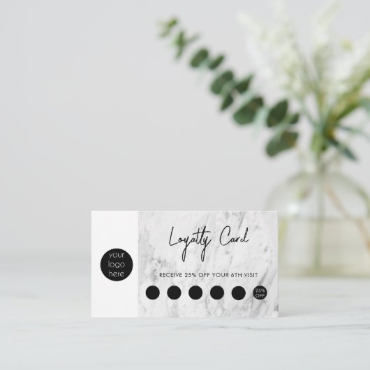 QR-Code-Loyalität für das Schwarze Unternehmen aus Visitenkarte (Stehend Vorderseite)