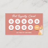 QR Code Loyalitätskarte für Haustiere Treuekarte (Vorderseite)