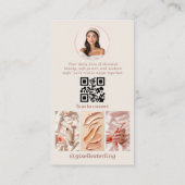 QR Code Luxury Modern Social Media Influencer Visitenkarte