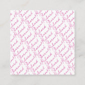 QR-Code magenta rosa Kalligrafie UAWG Foto Begleitkarte (Rückseite)