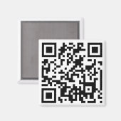 QR CODE MAGNET (Vorderseite/Rückseite)