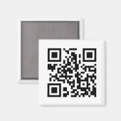 QR Code Magnet (Vorderseite/Rückseite)