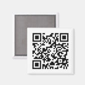 QR_Code Magnet (Vorderseite/Rückseite)