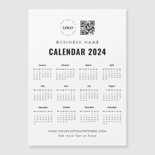 QR-Code-Magnet 2024-Kalender für kundenspezifische Magneteinladung