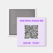 QR Code Magnet Geschenk mit benutzerdefiniertem Te (Vorderseite/Rückseite)