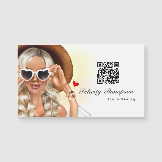 QR-Code Magnetkarte (Vorderseite)