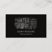 QR Code Mainter American Flag Visitenkarte (Vorderseite)